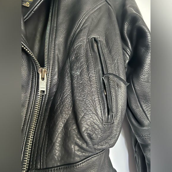 Unik Leather Motorcycle Jacket Women with Liner M Coat Medium - Picture 4 of 6